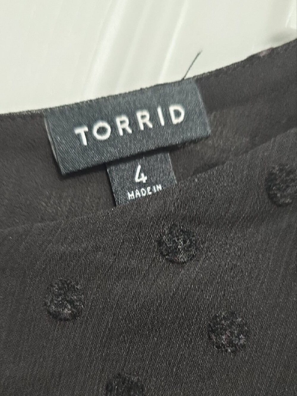 torrid Black Swiss Dot Camisole with Adjustable Straps - Picture 3 of 5
